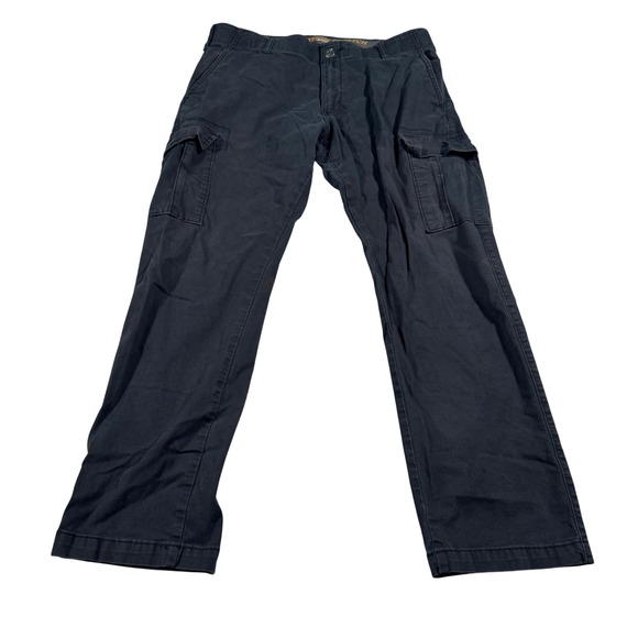 Lee Other - Lee Cargo Pants Mens 36x30 Black Motion Stretch Regular Fit Straight Leg Utility